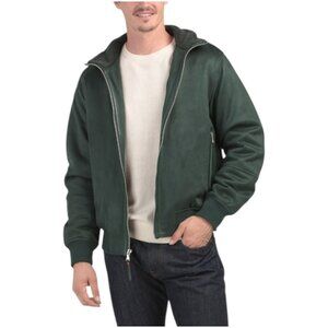 ROBERT GRAHAM Faux Suede Bomber Jacket